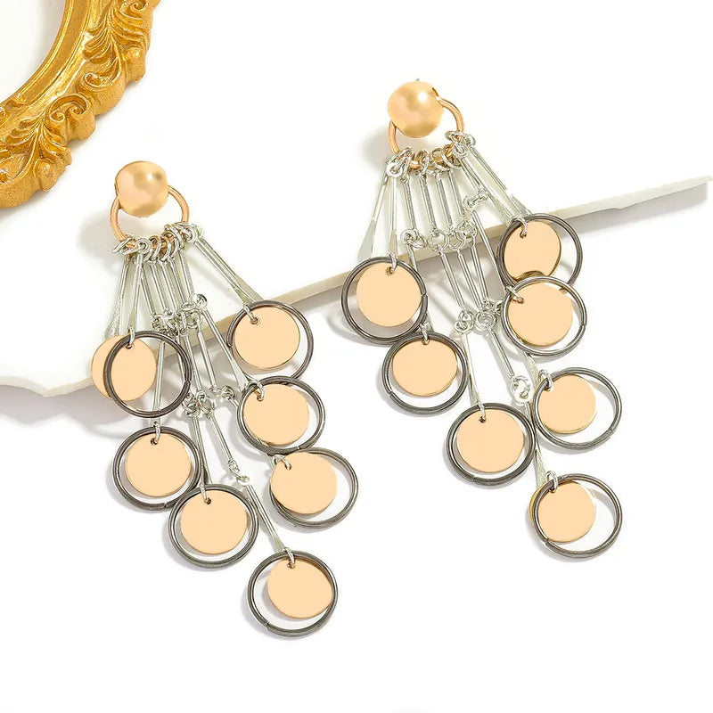 Golden Echo Statement Earrings ✨