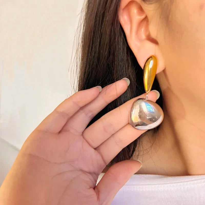 Celestial Mirror Drop Earrings
