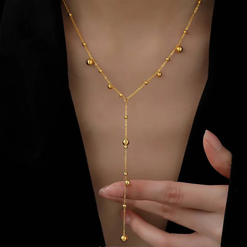 Starlight Drop Lariat Necklace