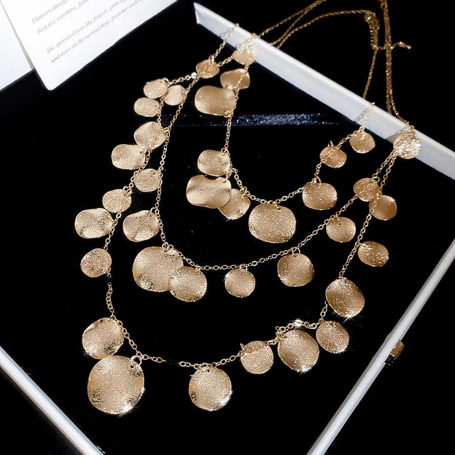 Moonlit Nomad Disc Layered Necklace
