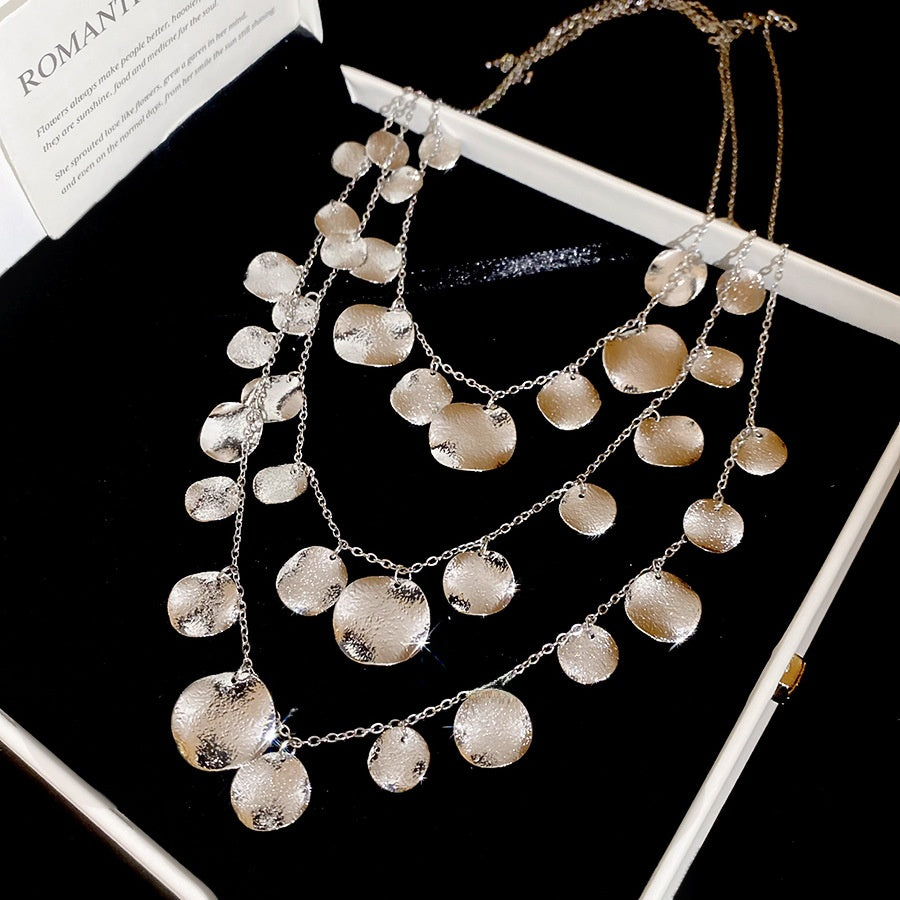 Moonlit Nomad Disc Layered Necklace