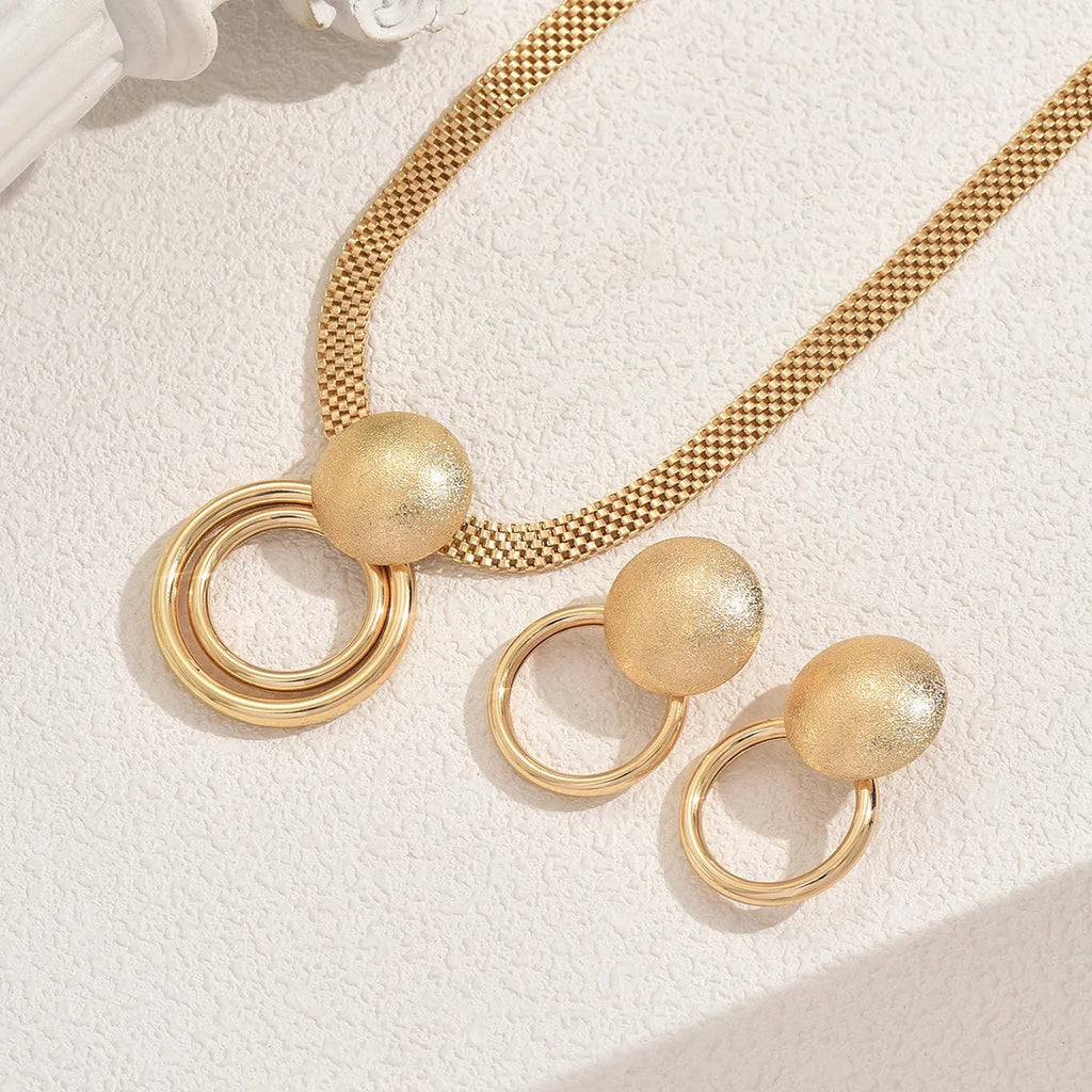 Golden Halo Necklace Set