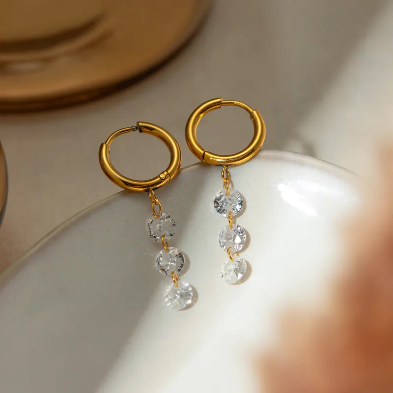 Celestial Drop Hoop Earrings