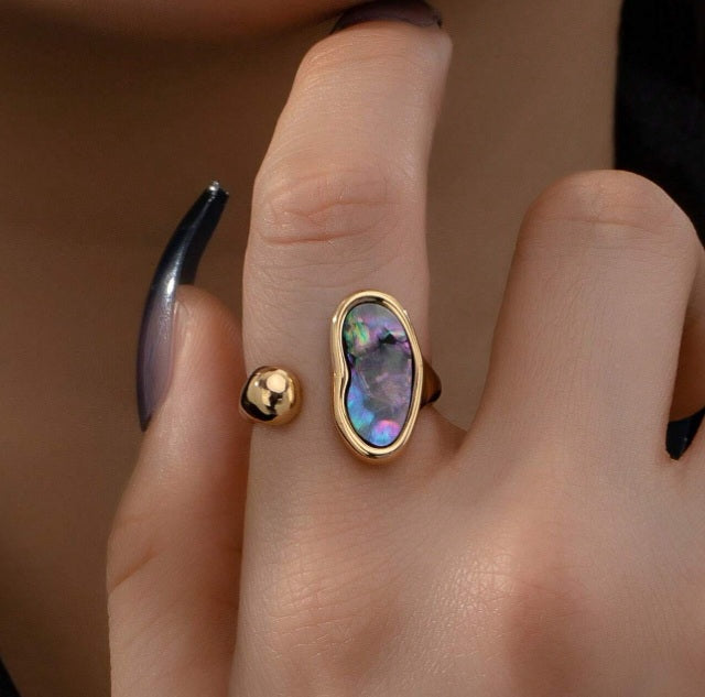 Aurora Glow Adjustable Ring