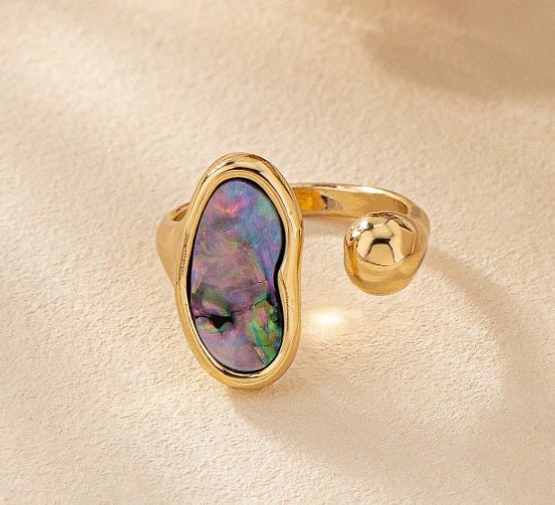 Aurora Glow Adjustable Ring