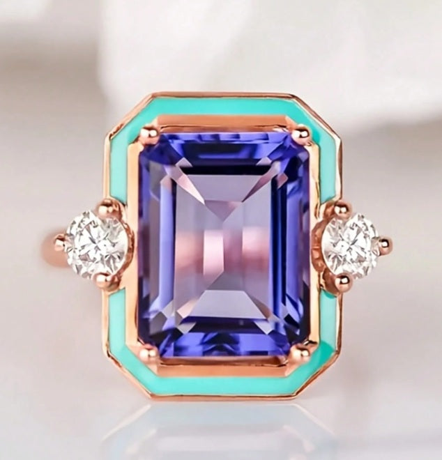 Aurora Prism Gem Statement Ring