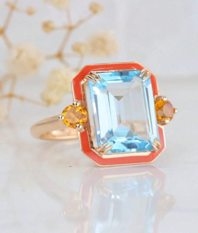 Aurora Prism Gem Statement Ring