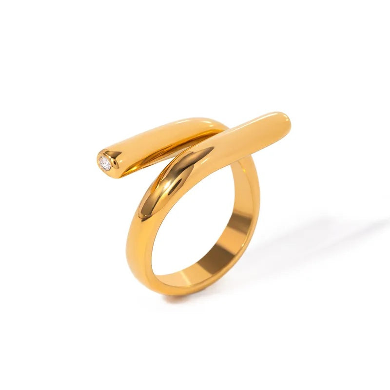 Aurora Twist Adjustable Ring