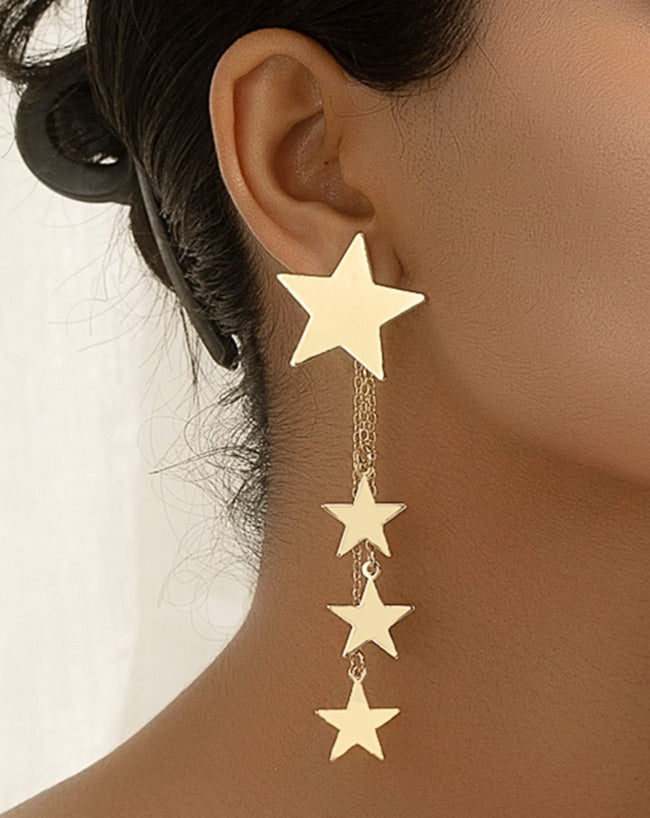 Celestial Cascade Star Earrings