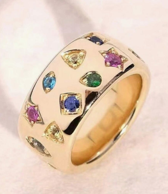 Celestial Confetti Luxe Ring ✨