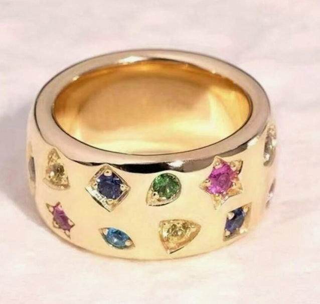 Celestial Confetti Luxe Ring ✨