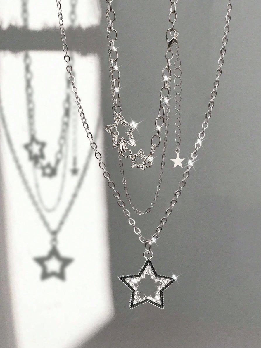 Celestial Layers Star Necklace