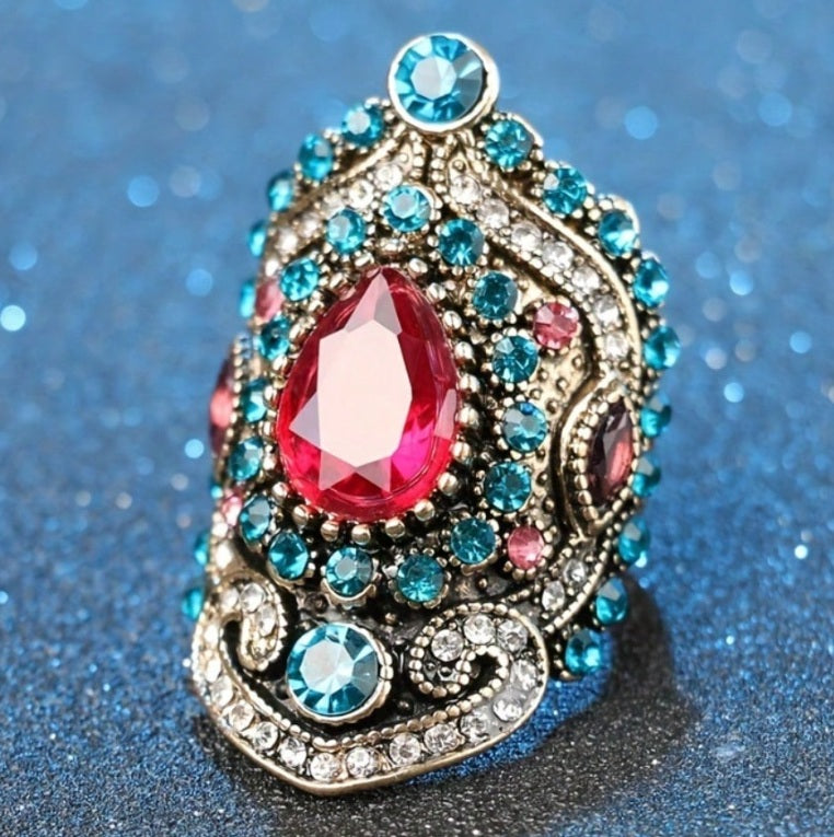 Celestial Regal Gem Statement Ring