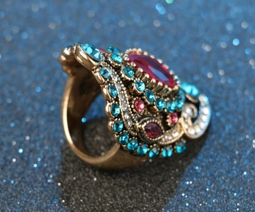 Celestial Regal Gem Statement Ring