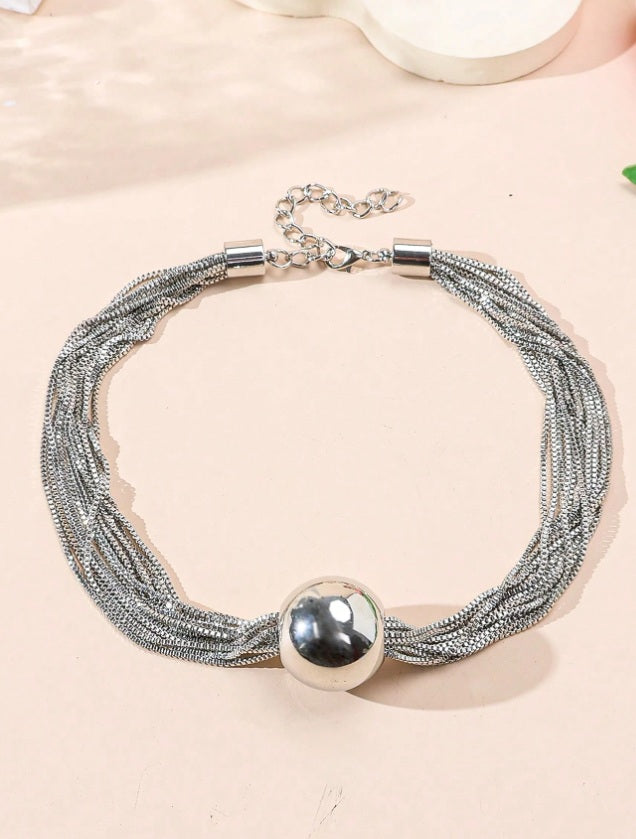 Celestial Sphere Multi-Strand Necklace