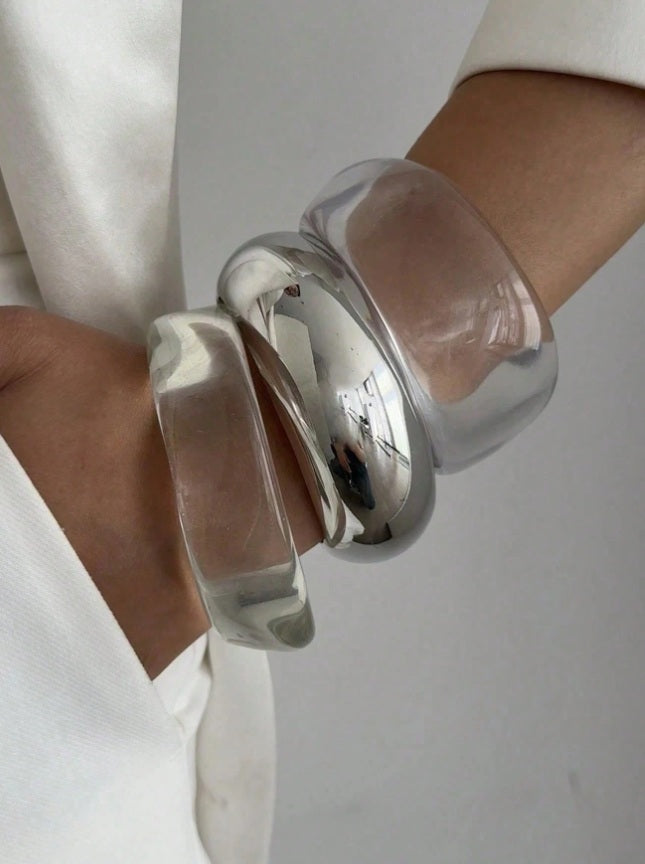Crystal Aura Luxe Bangle Set