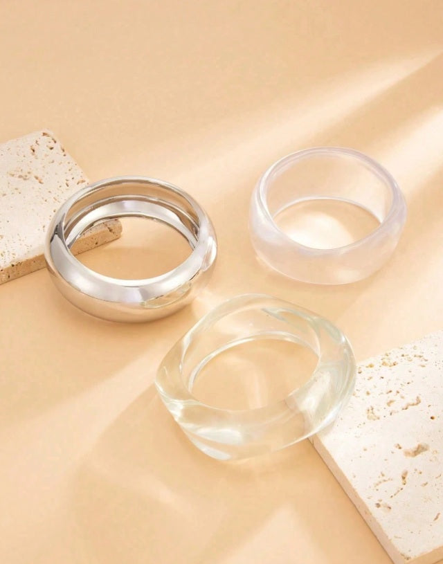 Crystal Aura Luxe Bangle Set