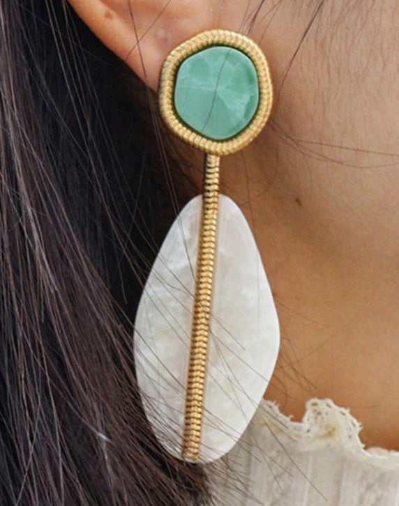 Desert Moonstone Drop Earrings