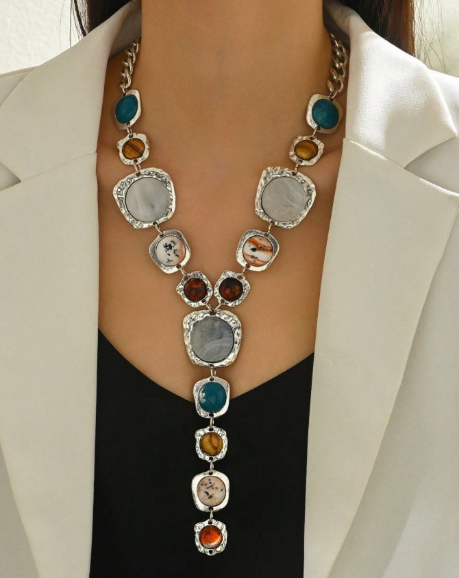 Oracle of the Elements Necklace - Silver