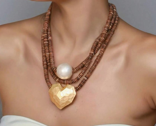 Earthbound Heart Boho Necklace ✨