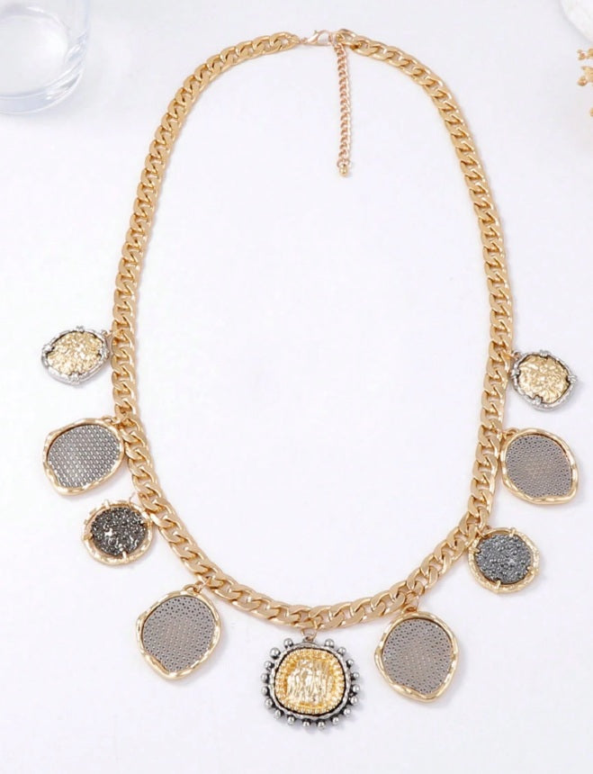 Empire Medallion Necklace & Bracelet