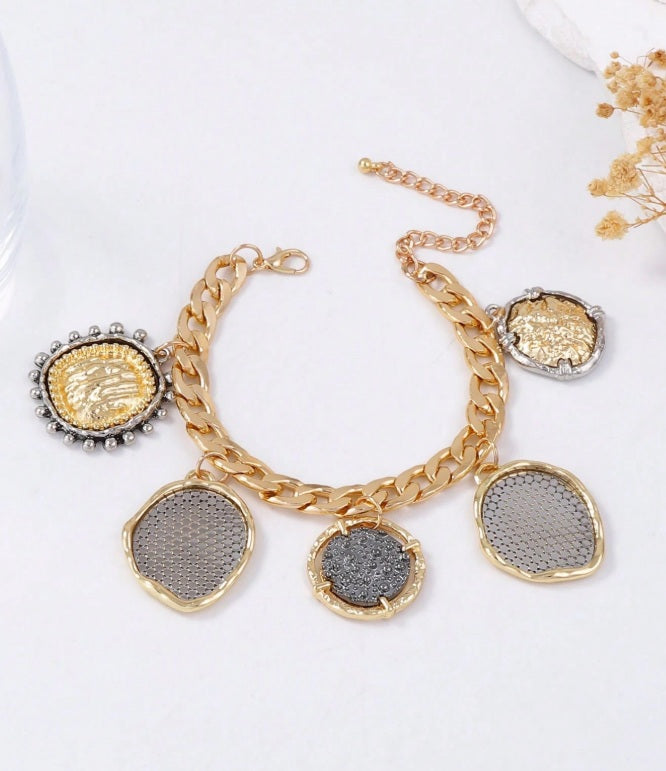 Empire Medallion Necklace & Bracelet