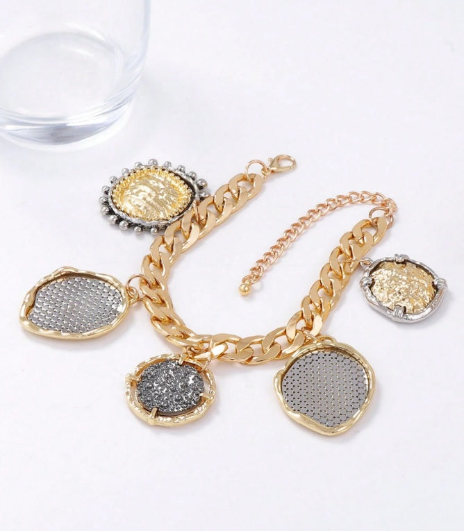 Empire Medallion Necklace & Bracelet