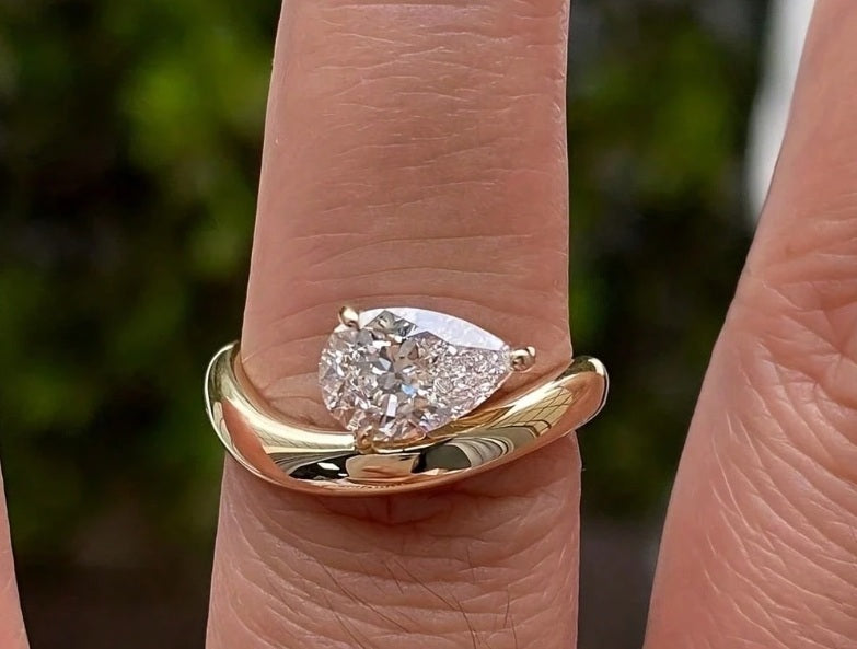 Eternal Glow Pear-Cut Ring