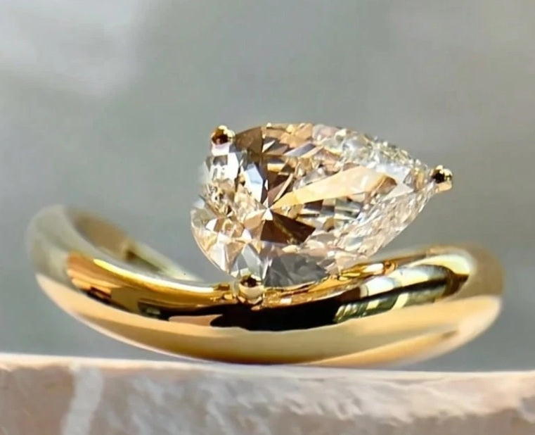 Eternal Glow Pear-Cut Ring