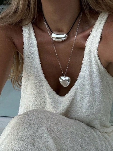 Ethereal Sculpted Duo Necklace Set