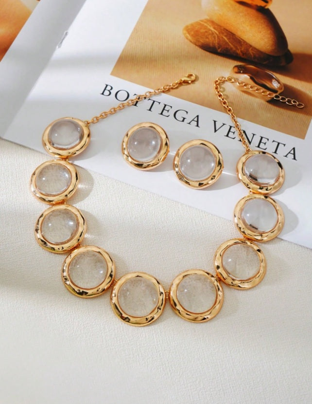 Gilded Aura Statement Set