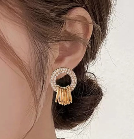 Golden Orbit Luxe Earrings ✨