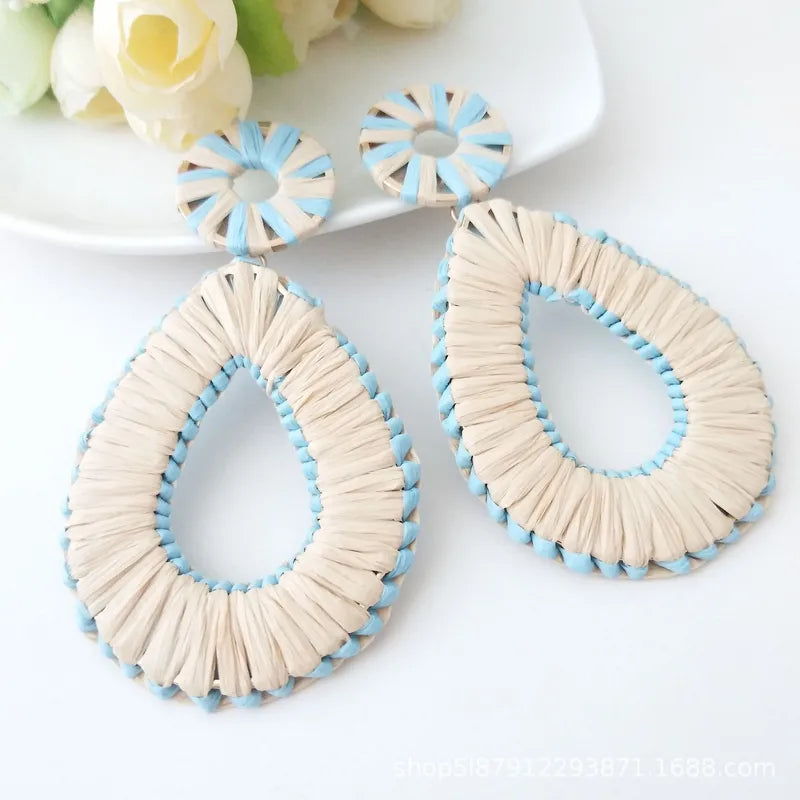 Coastal Breeze Raffia Earrings ✨