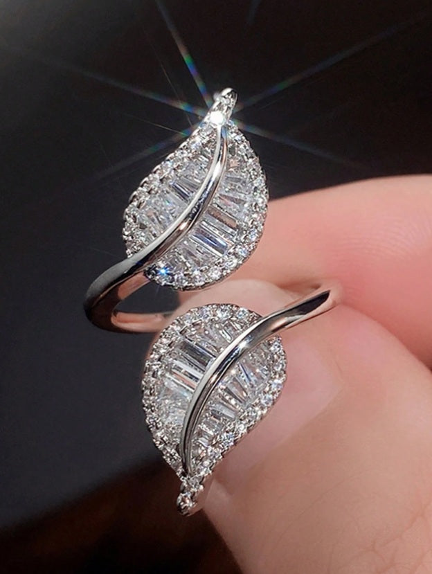 Luminous Veil Adjustable Ring
