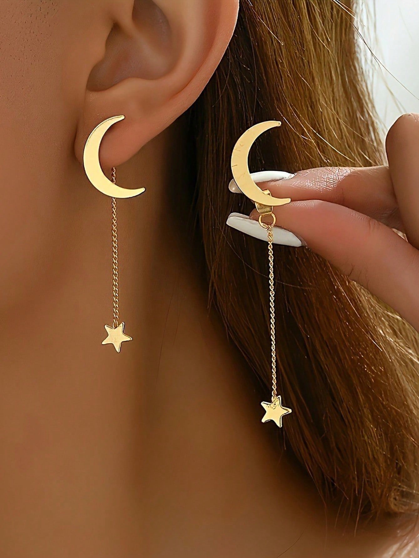 Lunar Drop Starlight Earrings
