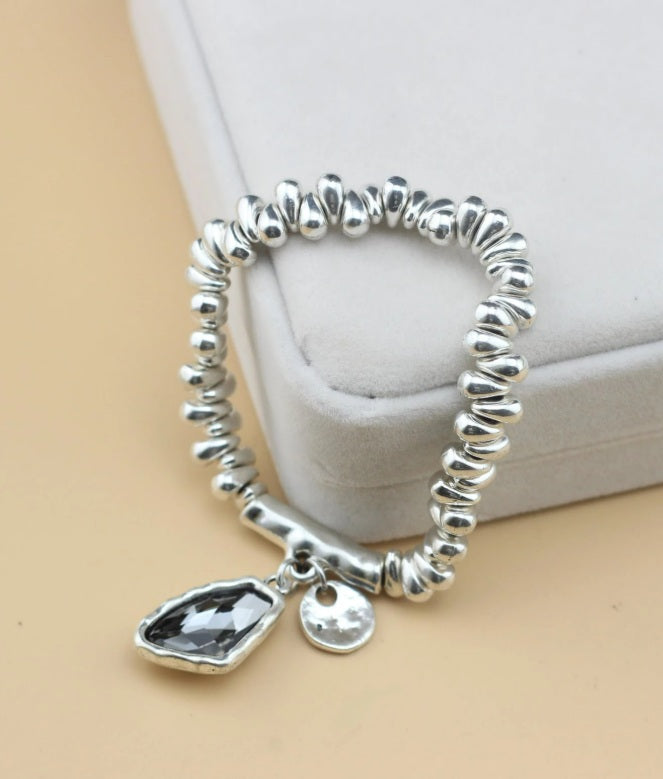 Midnight Orbit Pendant Bracelet