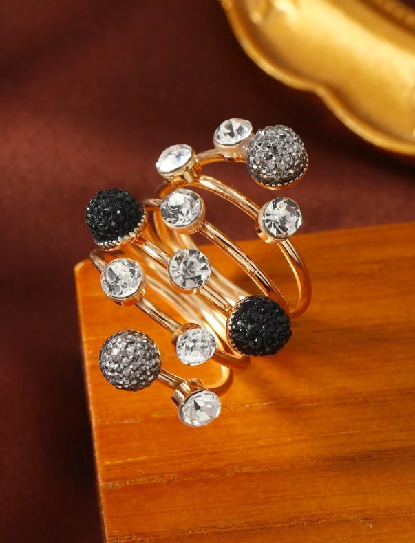 Midnight Orbit Adjustable Ring