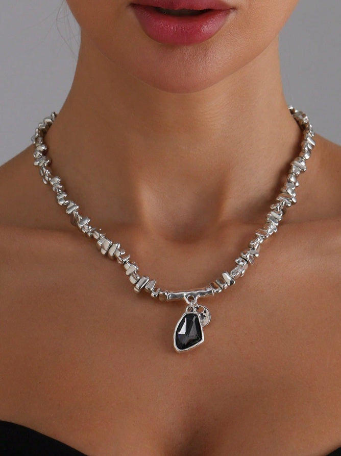 Midnight Orbit Pendant Bracelet