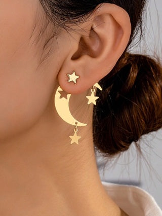 Moonlit Star Drop Earrings