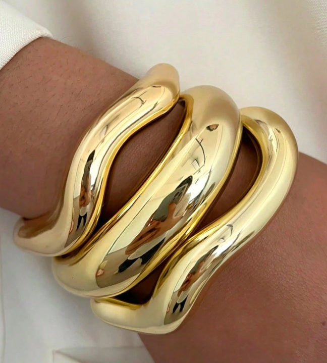 Moonwave Luxe Bangle Cuff Set