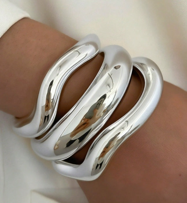 Moonwave Luxe Bangle Cuff Set