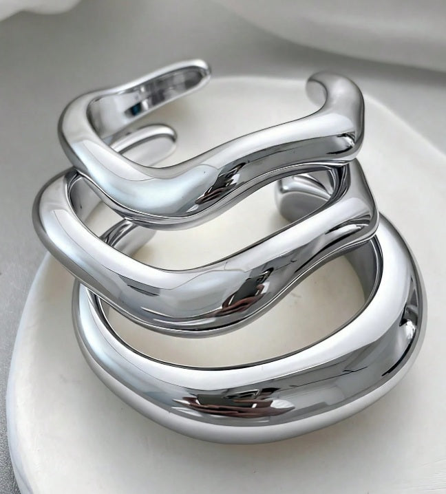 Moonwave Luxe Bangle Cuff Set