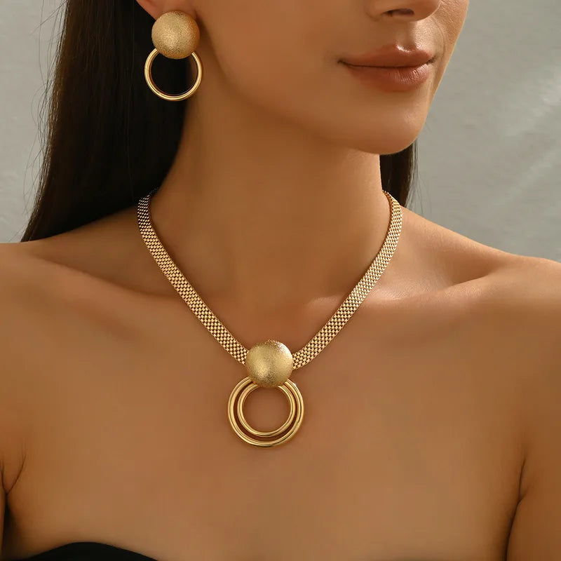 Golden Halo Necklace Set