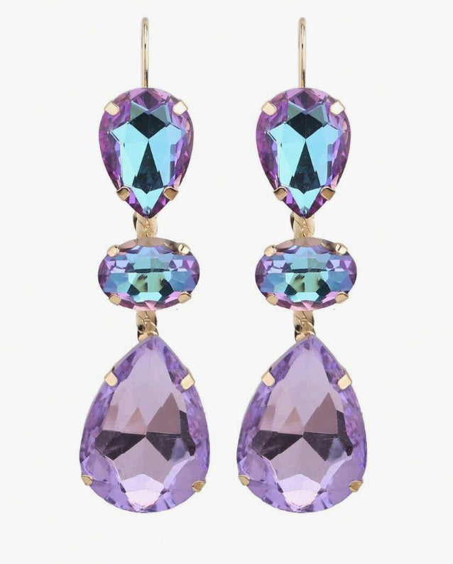Aurora Cascade Crystal Earrings ✨