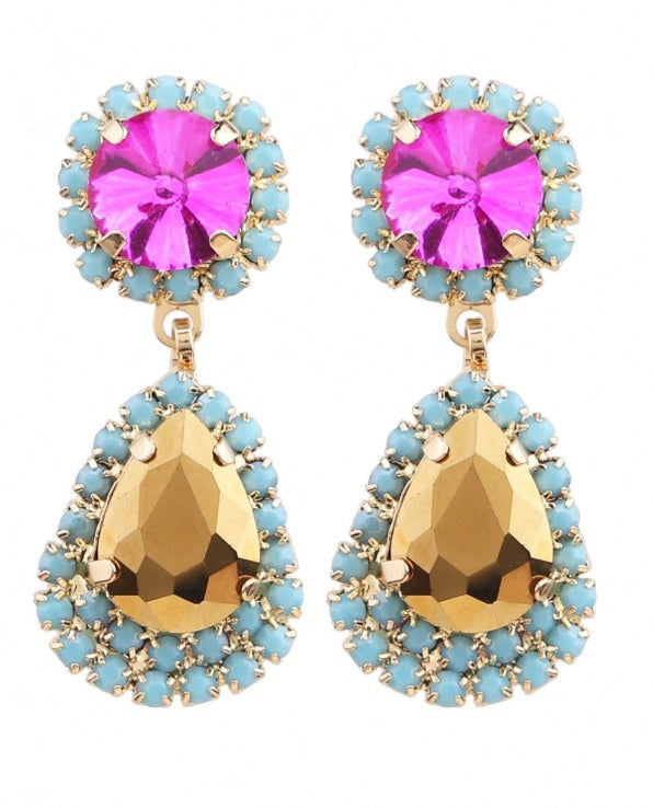 Tropical Halo Luxe Earrings ✨