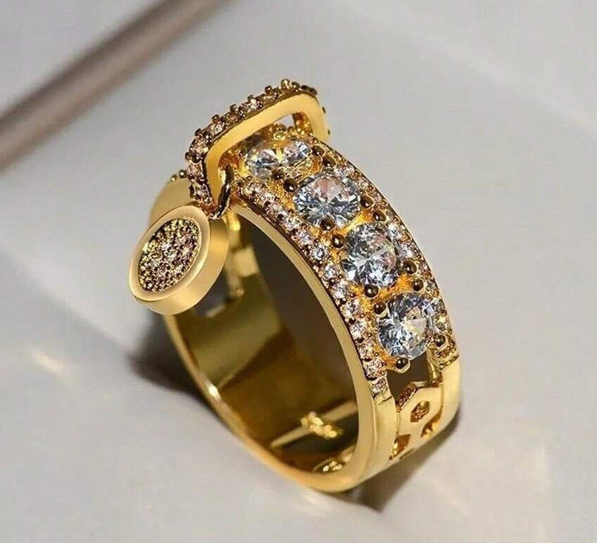 Celestial Charm Sparkle CZ Ring