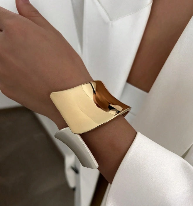 Sculptural Luxe Cuff Bangles