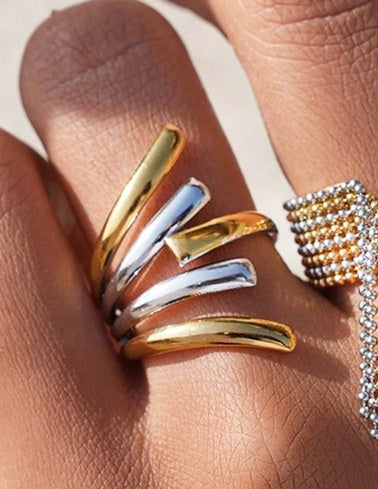 Dual Tone Infinity Ring ✨