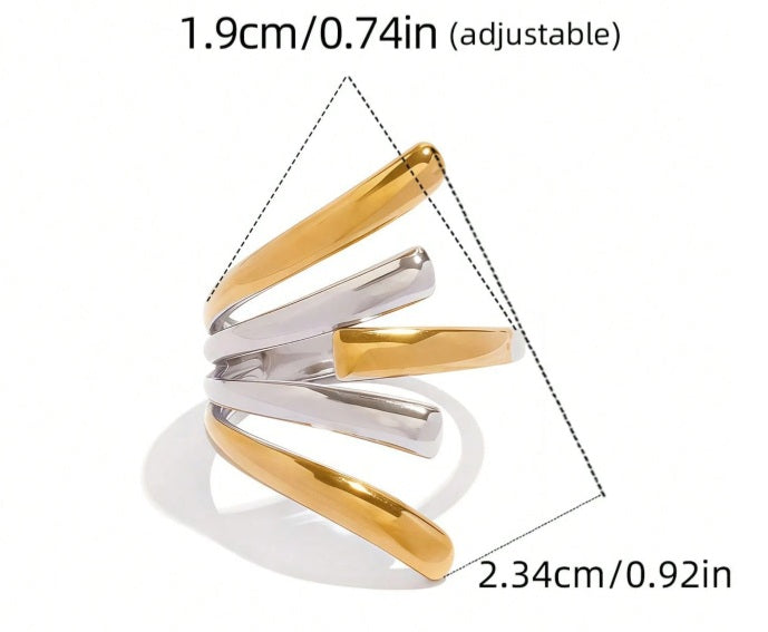 Dual Tone Infinity Ring ✨