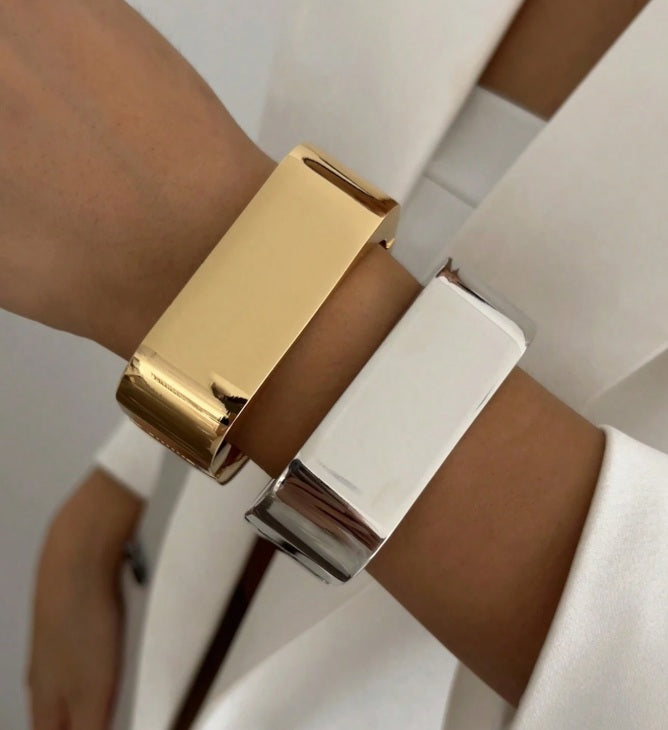 Sleek Sculpted Rectangle Cuffs